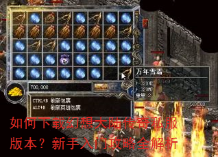 如何下载幻想大陆传奇私服版本?新手入门攻略全解析 如何下载幻想大陆传奇私服版本?新手入门攻略全解析
